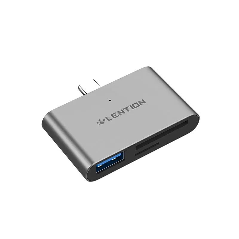 مبدل لنشن مدل USB C به CS15 SD MicroSD & USB 3.0