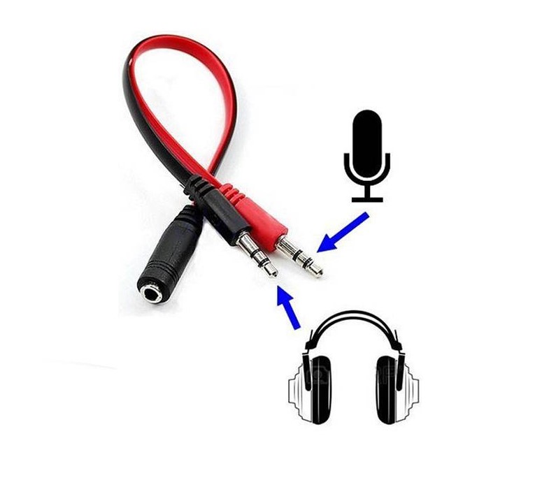 تبدیل 1 به 2 جک 3.5 میلی متری مدل دو فیش نری