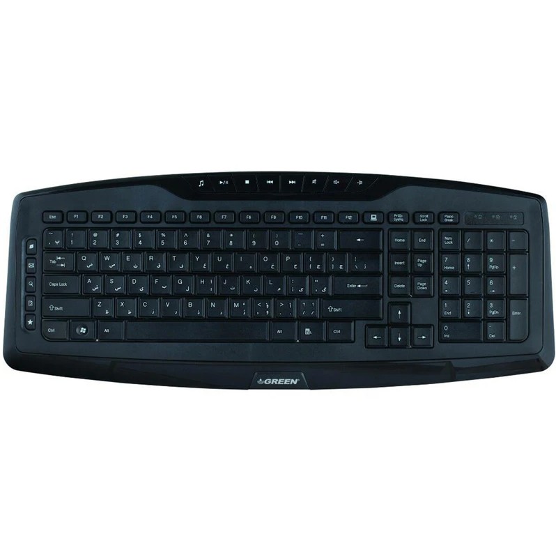 کیبورد با سیم گرین مدل GK-501 با حروف فارسی