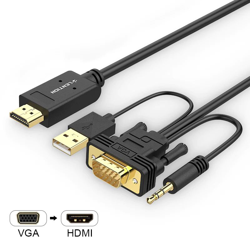 مبدل لنشن  VGA به HDMI طول 2 متر