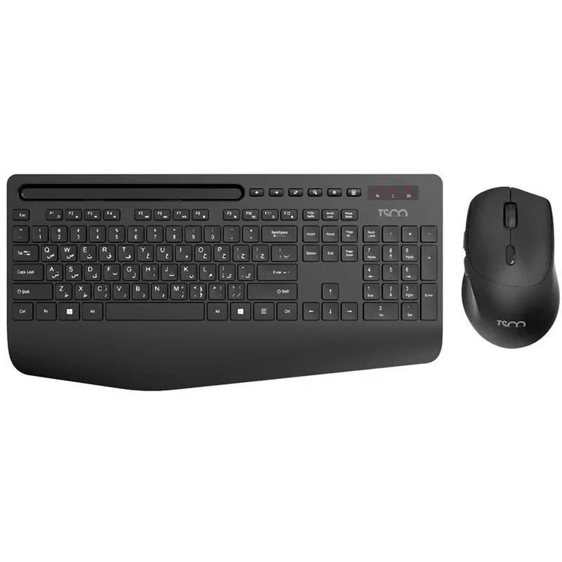 کیبورد و ماوس بی سیم تسکو مدل TKM 7025 W