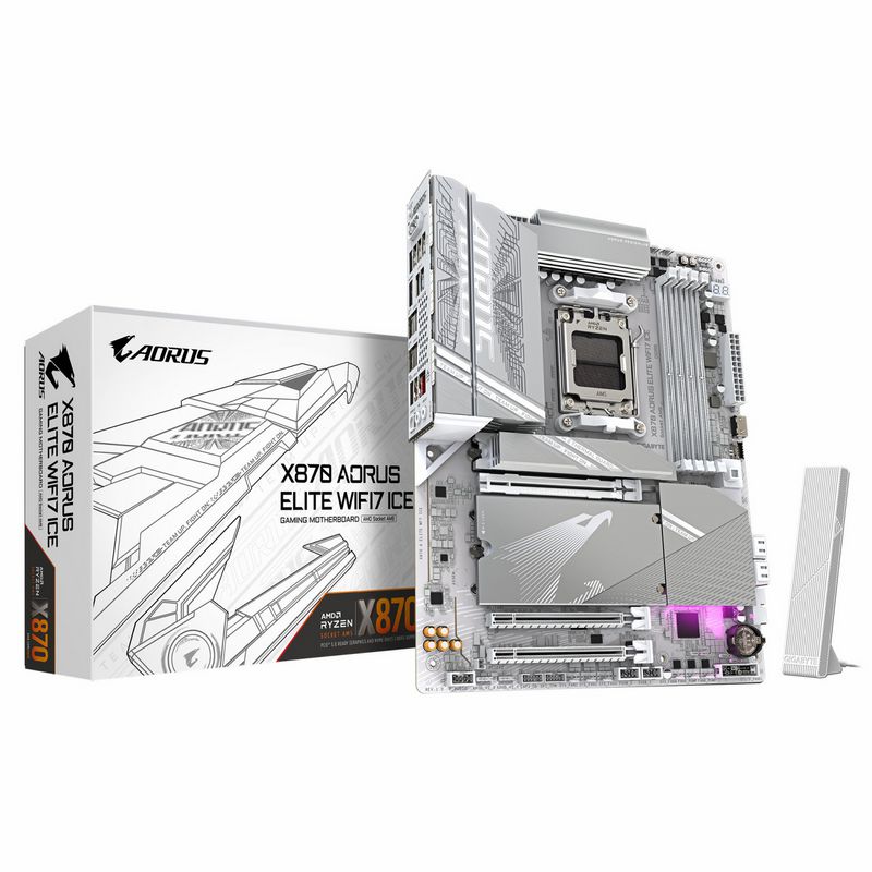 مادربرد گیگابایت مدل X870 AORUS ELITE WIFI7 ICE
