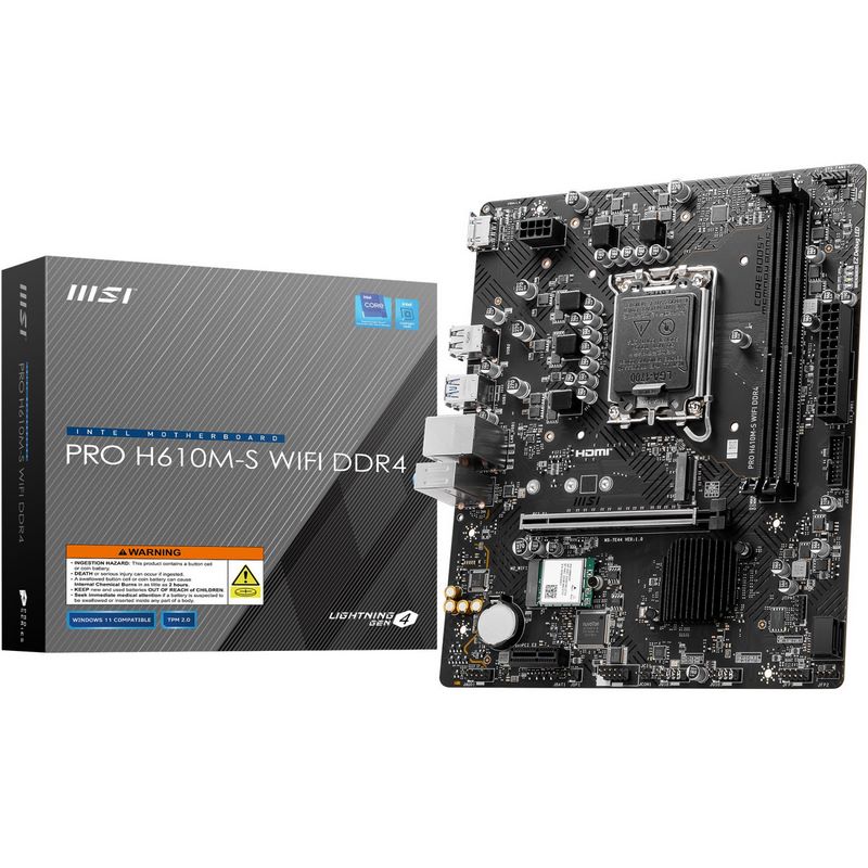مادربرد ام اس آی مدل PRO H610M-S WIFI DDR4